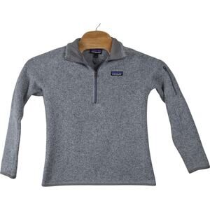Patagonia Worn Wear Women’s ¼‑Zip Fleece Pullover – Heather Gray – Small